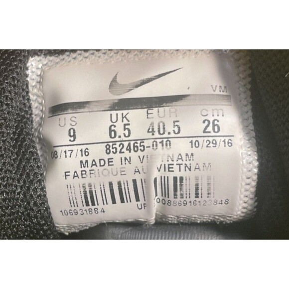 Size 8 - Nike Air Max Sequent 2 Metallic Hematite Woman Clean Black Silver - Picture 4 of 7